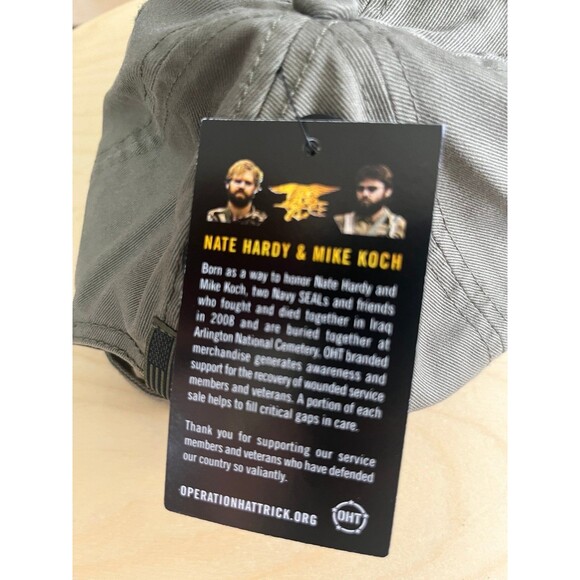 San Jose State Spartans Hat Cap Strap Back Operation Hat Trick OHT Olive Camo sj - Picture 9 of 11